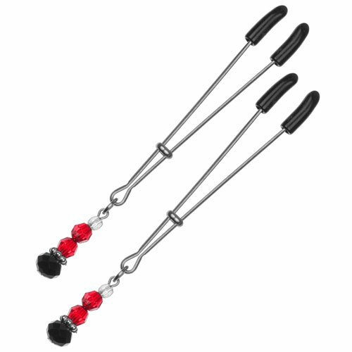 Adjustable Nipple Tweezers With Beads Nipple Toys & Clit Toys