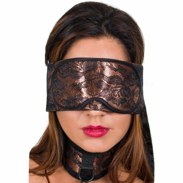 Amber Lace Luxury Tie Up Blindfold Blindfolds, Hoods & Masks