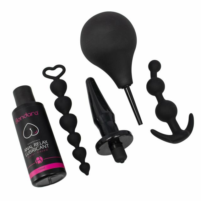 Backdoor Beginner 5 Piece Male Anal Toys Kit Butt Plugs