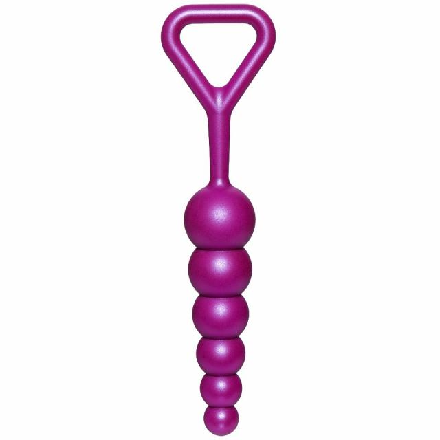 Baller Purple Silicone Anal Beads – 7 Inch Anal Toys