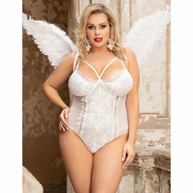 Belle Sex Goddess Plus Size Angel Costume Lingerie & Underwear