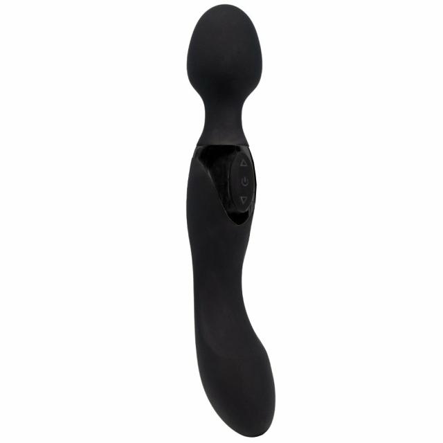 Black 10 Function Dual Wand Vibrator Massage Wand Vibrators