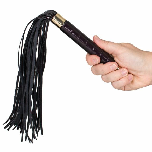 Black Cherry Scourge Flogger – 16 Inch Bondage & Fetish