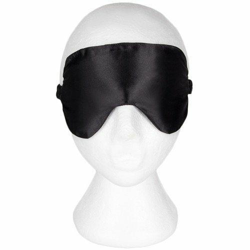 Black Faux Silk Blindfold Blindfolds, Hoods & Masks