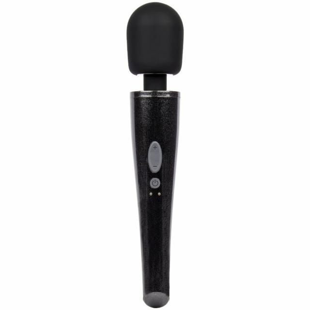 Black Glitter 10 Function Rechargeable Wand Vibrator Massage Wand Vibrators