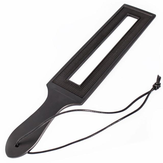 Black Pain Detector Metal Paddle – 15 Inch Bondage & Fetish