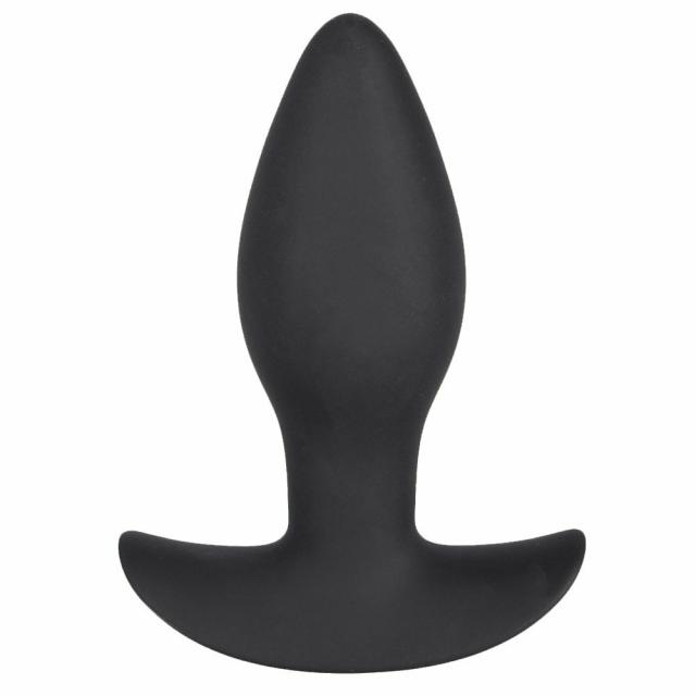 Black Silicone Anchor Vibrating Butt Plug – 4 Inch Butt Plugs