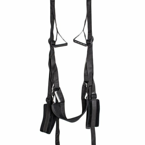 Black Soft Plush Over The Door Sex Swing Bondage & Fetish