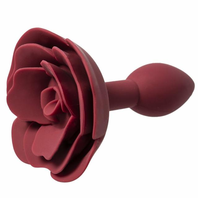 Bloomin’ Booty Red Silicone Rose Butt Plug – 4.3 Inch Butt Plugs