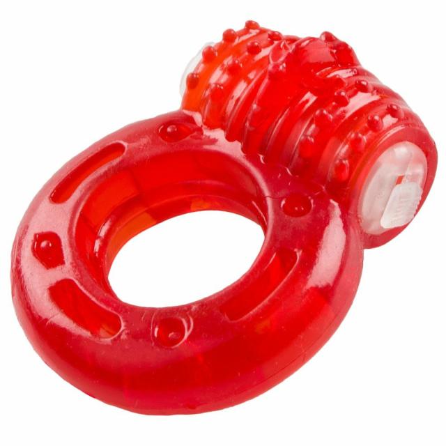 Bold Basics Red Vibrating Cock Ring Cock Rings