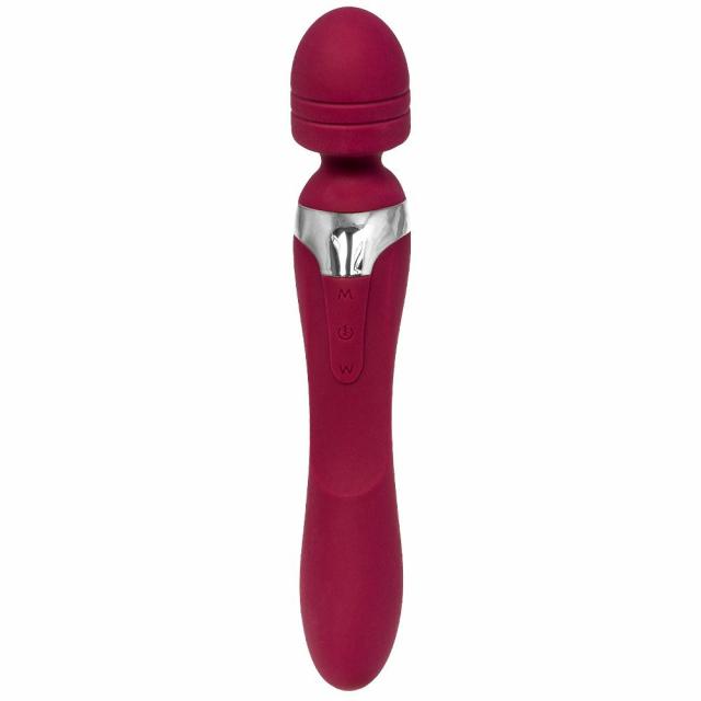 Burgundy 8 Function Wand And G-Spot Vibrator Massage Wand Vibrators