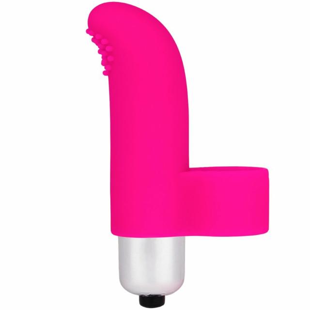 Clit Charmer Pink Silicone Finger Vibrator Sex Toys