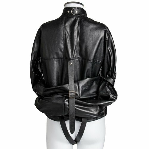 Constricted Faux Leather Straitjacket Bondage & Fetish