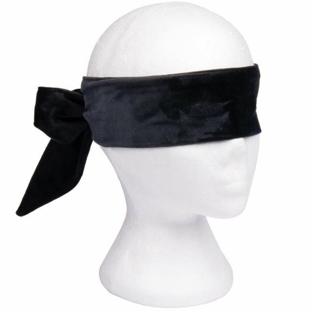 Curtain Call Black Velvet Blindfold Blindfolds, Hoods & Masks