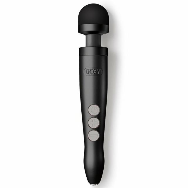 Die Cast 3R Matte Black Rechargeable Wand Vibrator Massage Wand Vibrators