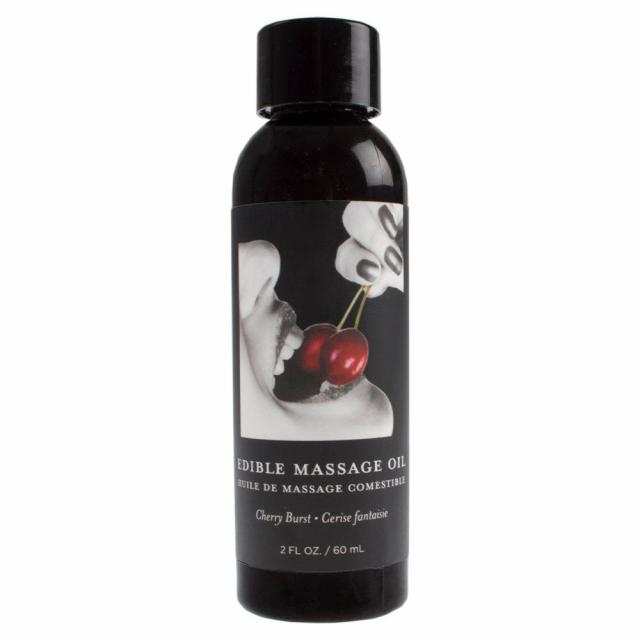 Earthly Body Cherry Edible Massage Oil – 60Ml Sex Aids For Couples