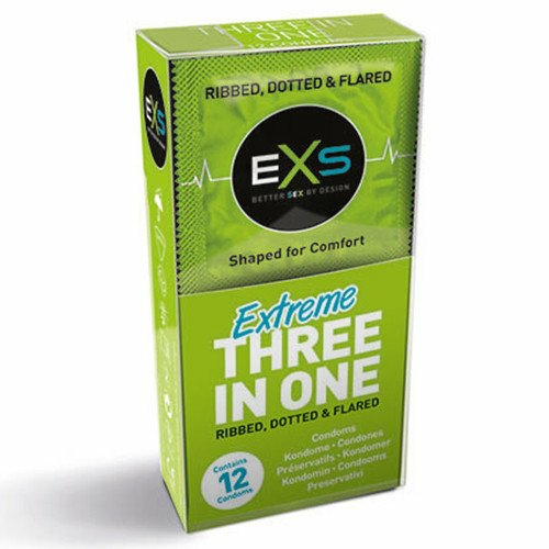 Extreme Ribbed, Dotted And Flared Condoms – 12 Pack Condoms