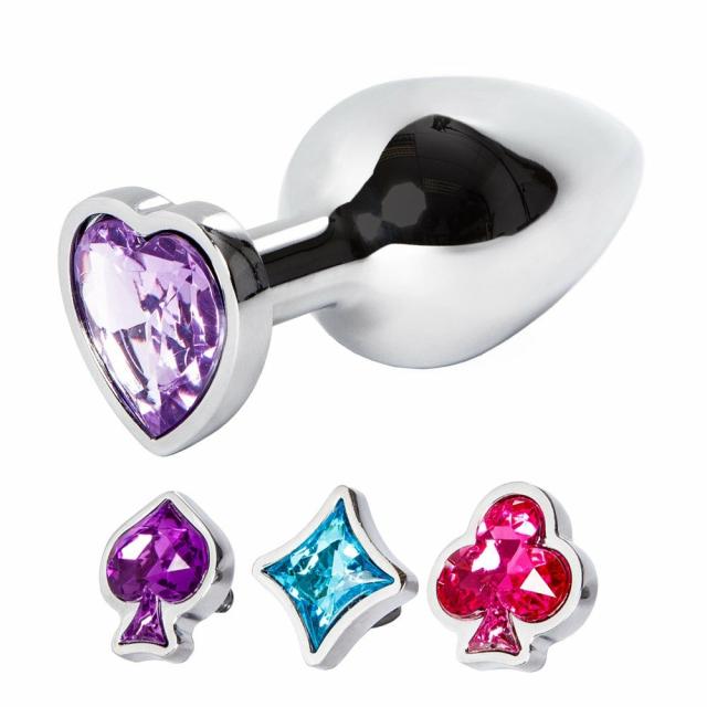 Full House Interchangeable 4 Piece Metal Butt Plug Set Butt Plugs