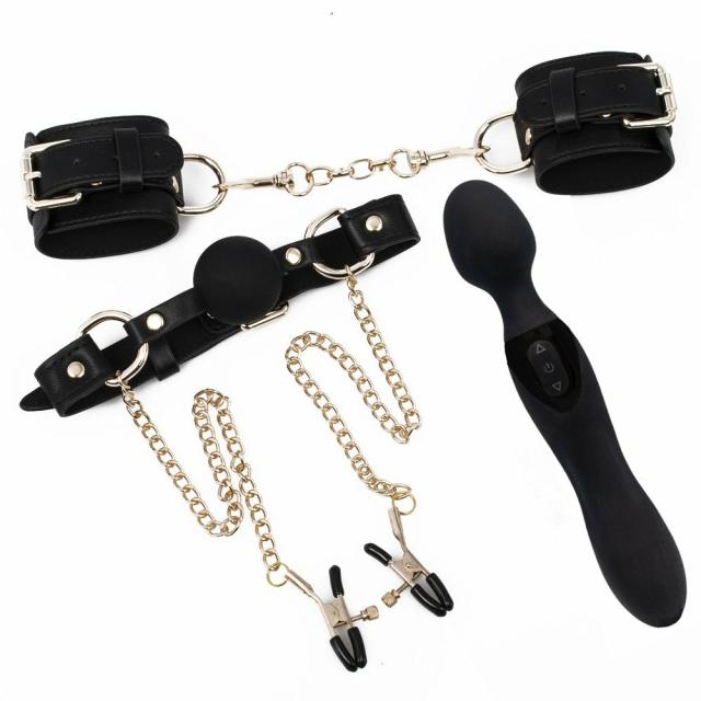 Gilded Cage 3 Piece Bondage And Sex Toy Set Ball Gags & Mouth Gags