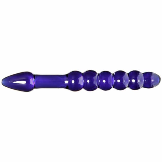 Glass Iridescent Beaded Double Ended Dildo – 9 Inch Butt Plugs