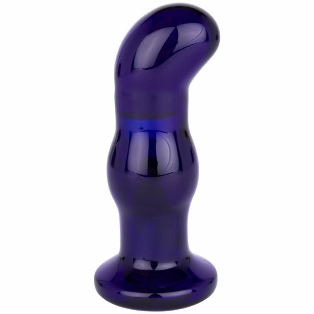 Glass Midnight Blue 10 Function Vibrating Butt Plug – 4.5 Inch Butt Plugs