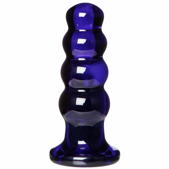 Glass Purple Bubble 10 Function Butt Plug – 4.5 Inch Anal Toys