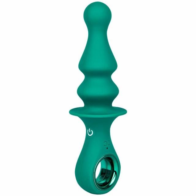 Green Silicone 12 Function Vibrating Butt Plug – 6.5 Inch Butt Plugs