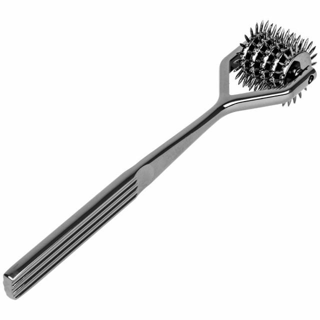 Gunmetal 5-Row Wartenberg Pinwheel Bondage & Fetish