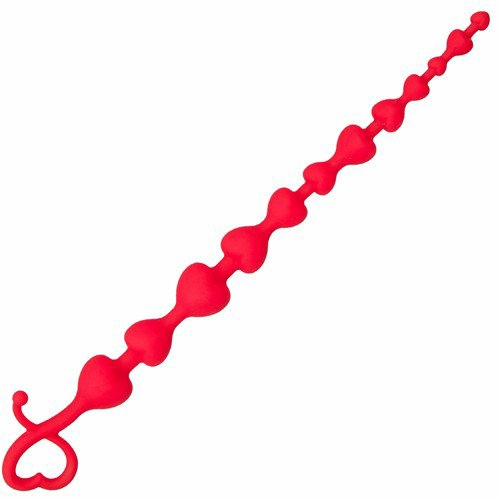 Heartbead Silicone Anal Beads – 13.5 Inch Anal Toys