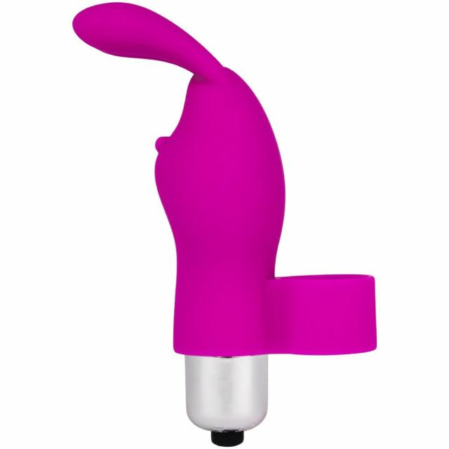 Honey Bunny Purple Silicone Finger Vibrator Rabbit Vibrators