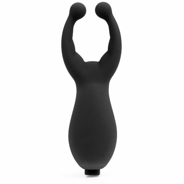 Lady Luck Black Silicone Vibrating Nipple And Clit Stim Nipple Toys & Clit Toys