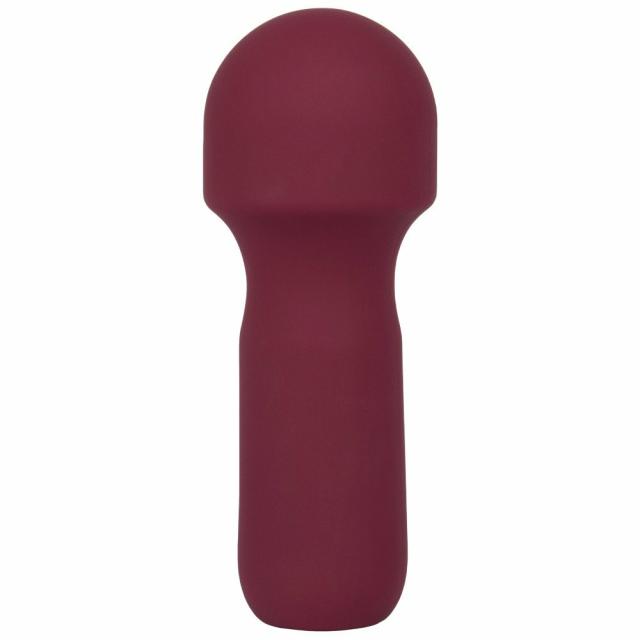 Lil Lover Burgundy 16 Function Mini Wand Vibrator Massage Wand Vibrators