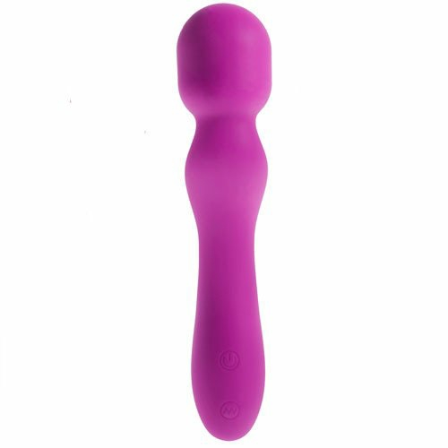 Magenta Silicone 12 Function Rechargeable Wand Vibrator Massage Wand Vibrators