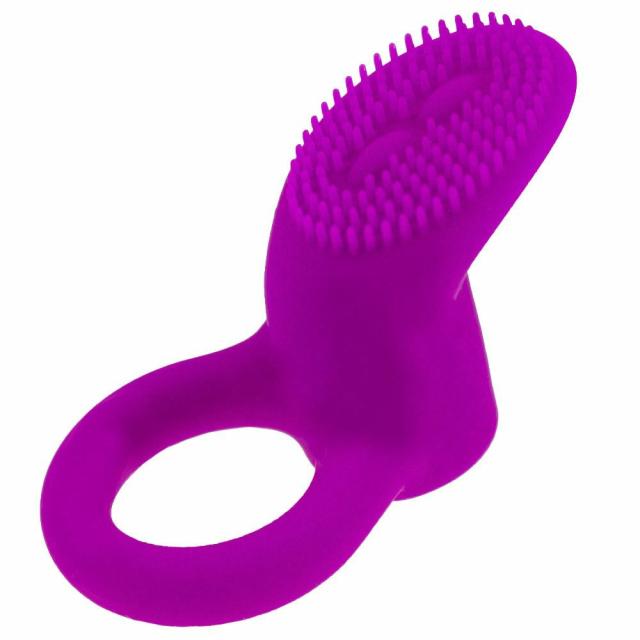 Magenta Silicone Textured Vibrating Cock Ring Cock Rings