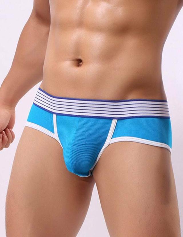 Man Blue Sporty Backless Brief Lingerie & Underwear