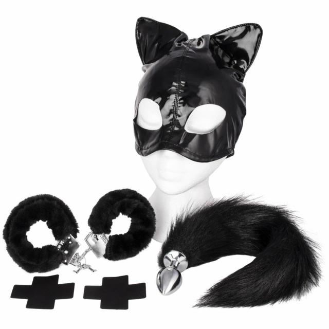 Meow-Wow Bondage And Kitten Play Bundle Blindfolds, Hoods & Masks