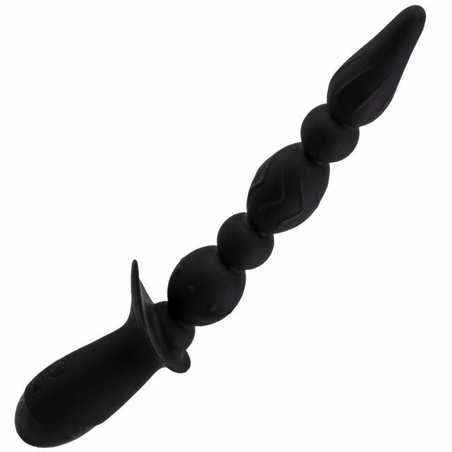 Merlin Silicone 10 Function Rechargeable Beaded Anal Vibe Anal Toys