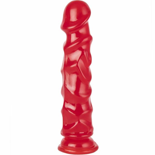 Nobbly Jobbly Red Suction Cup Dildo – 8.8 Inch Anal Toys