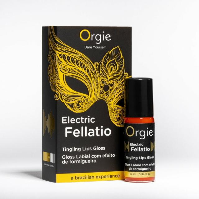 Orgie Electric Fellatio Vibrating Lip Gloss – 30Ml Female Sex Aids