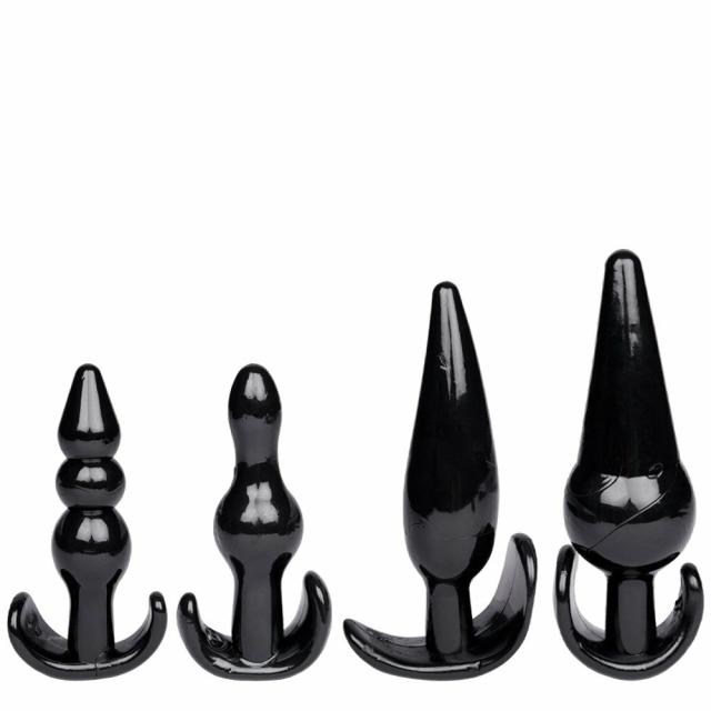 Pick And Mix Black 4 Piece Butt Plug Set Butt Plugs