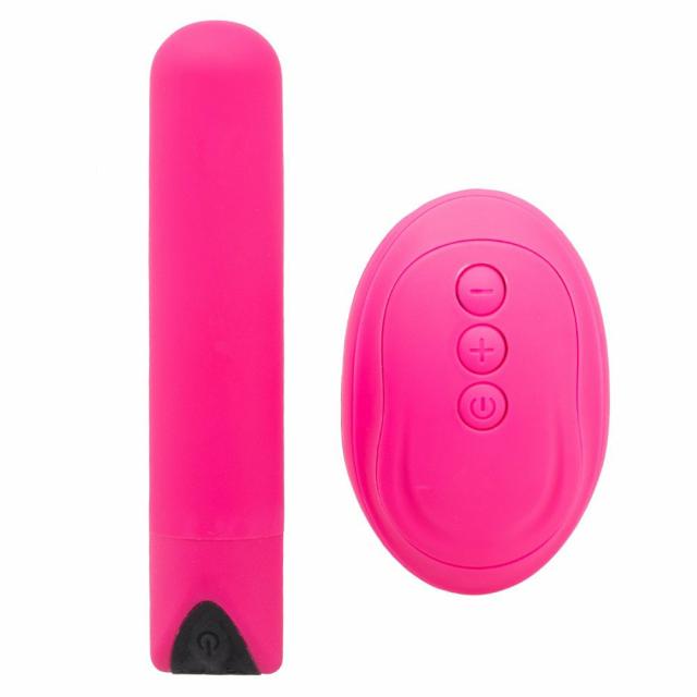 Pink 10 Function Remote Control Rechargeable Bullet Vibe Sex Toys