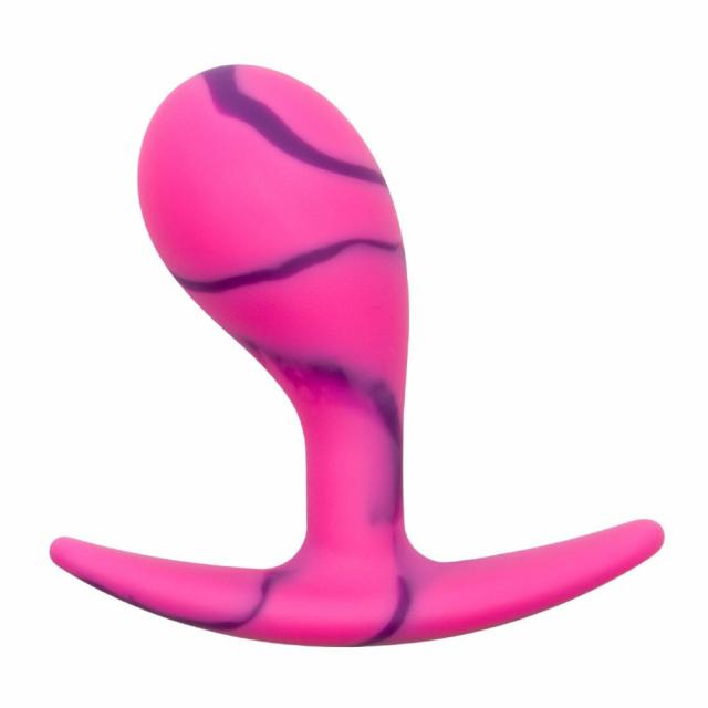 Pink Marble Silicone P-Spot Plug – 2.2, 2.5 Or 3 Inch Anal Toys