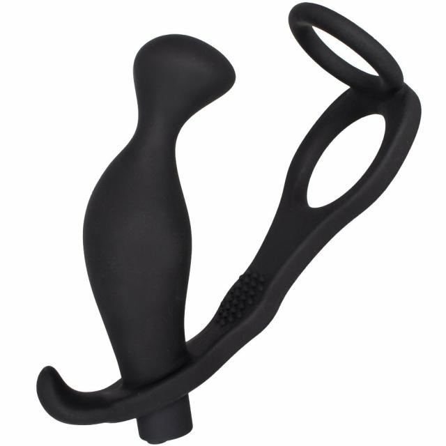 Pinpoint 10 Function Butt Plug With Cock And Ball Ring Anal Toys