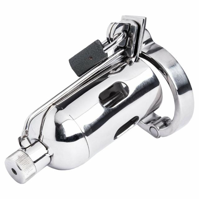 Pleasure Chamber Stainless Steel Chastity Cage Bondage & Fetish