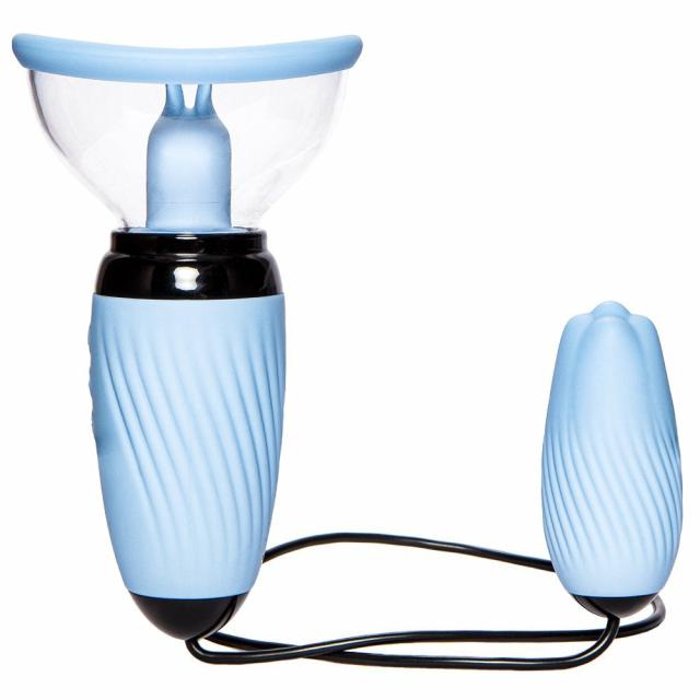 Plumper Blue 10 Function Vibrating Pussy Pump & Love Egg Clit Suckers & Pussy Pumps