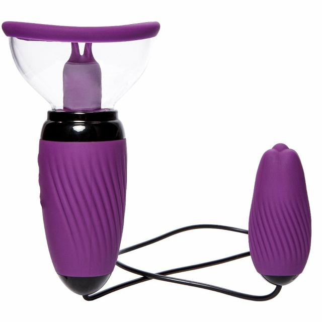 Plumper Purple 10 Function Vibrating Pussy Pump & Love Egg Clit Suckers & Pussy Pumps