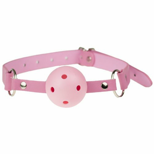 Pretty Pink Vented Ball Gag Ball Gags & Mouth Gags