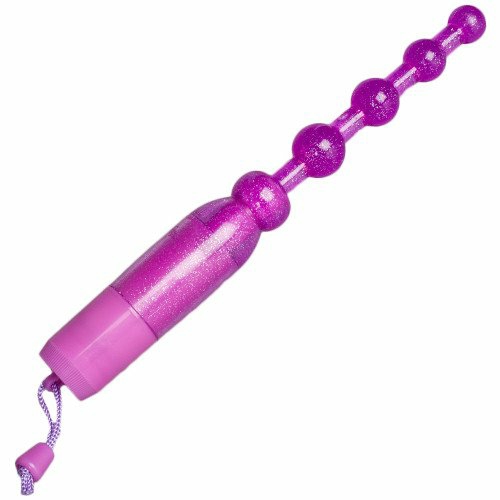 Purple Glitter Vibrating Anal Beads Anal Toys