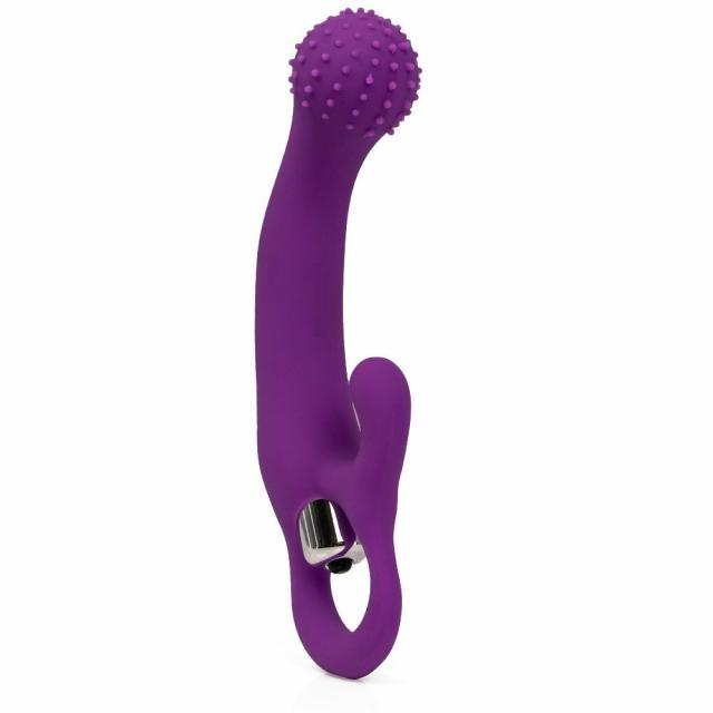 Purple Silicone 10 Function Dotted G-Spot Rabbit Vibrator Rabbit Vibrators