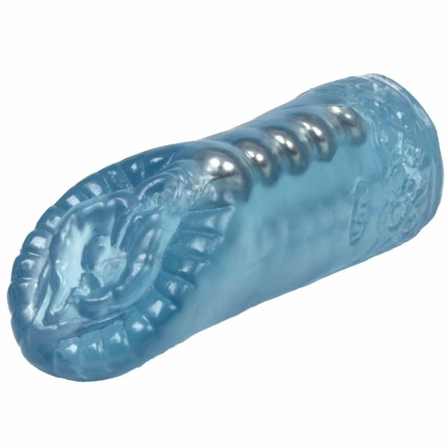 Pussy And Arse Super Beaded Blue Masturbator Male Sex Toys